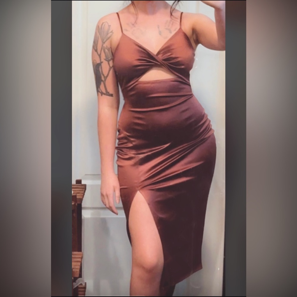 Cutout midi dress